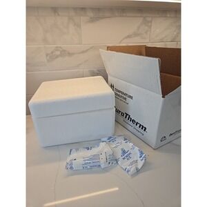 Insulated Box  Duratherm Styrofoam Cooler  8"X 6"X9" Interior re-usable shipping